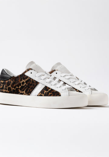 D.A.T.E sneakers donna hill low leopard white